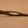 Close-up of the Pulaski eye showing the handle opening and interior condition before restoration.